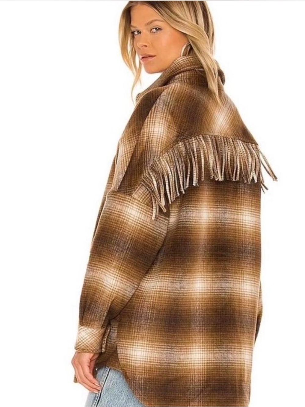 NWT Steve Madden BB Dakota Fringe Flannel